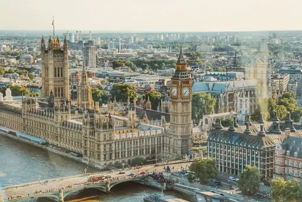 Picture of Big Ben, a landmark in London